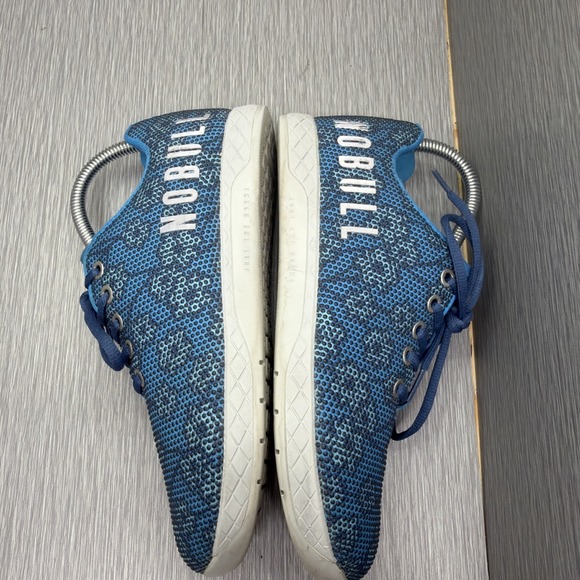 NOBULL Women's Trainer Sneakers Blue Spring Floral SuperFabric Size 8.5 - Picture 7 of 10